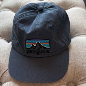 Patagonia Navy Cap with Multicolor Mountain Patch